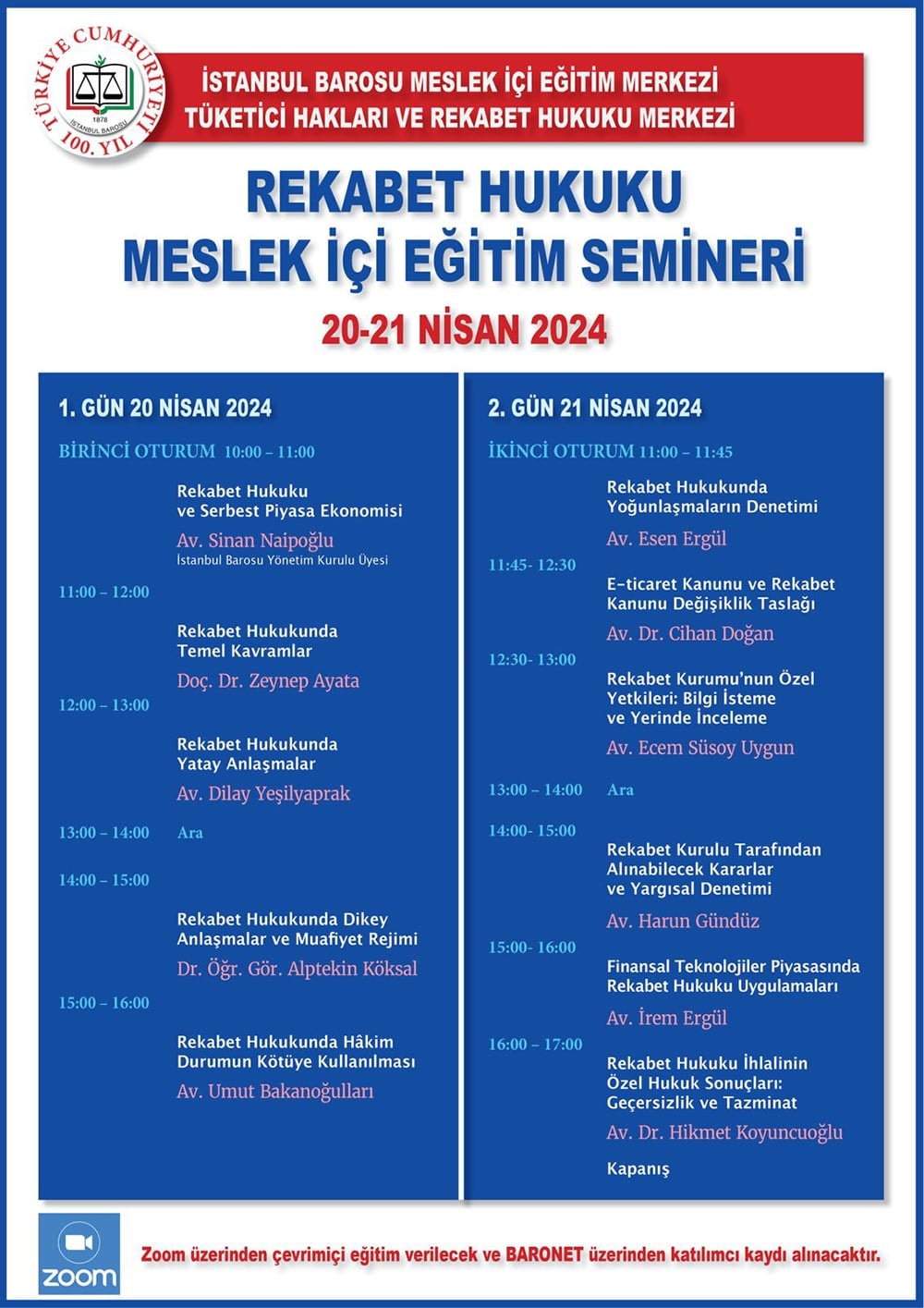 Rekabet Hukuku Meslek İçi Eğitim Semineri
