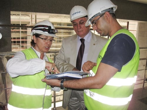 İstanbul Barosu Başkanı Av. Muammer Aydın Çağlayan Adliyesi İnşaatında İncelemelerde Bulundu - 5