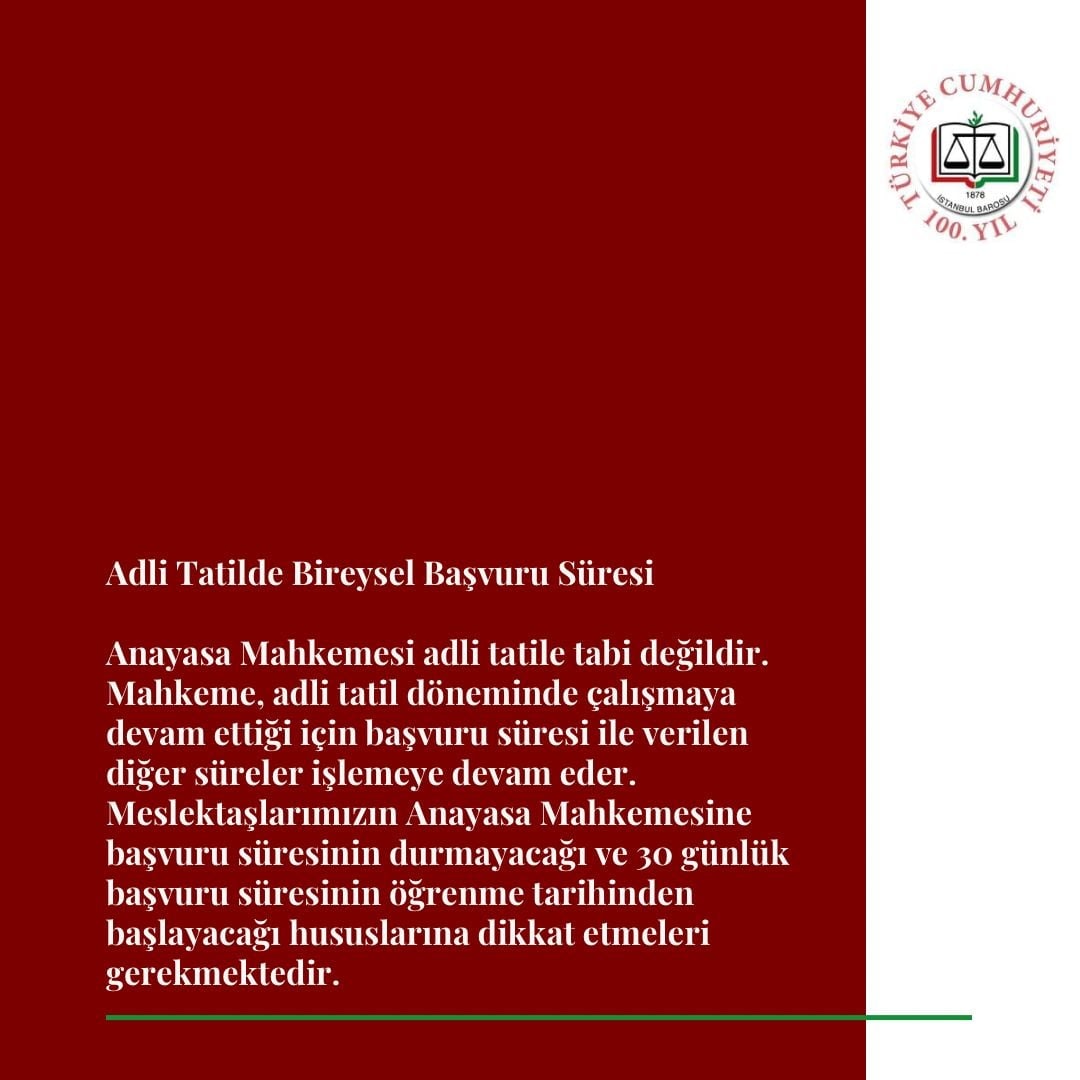 Adli Tatilde Dava ve İşlerin Durumu - 6