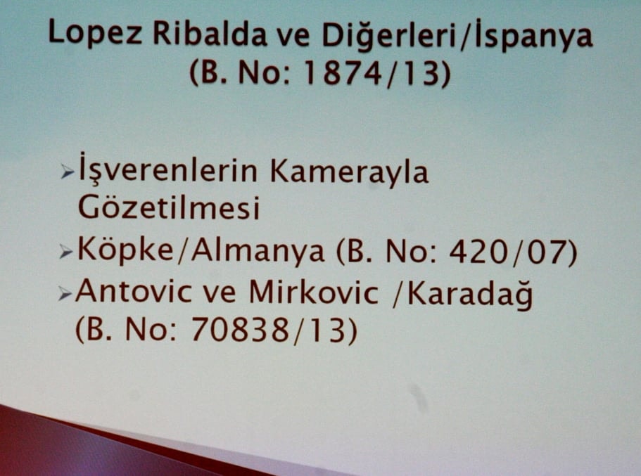 İş Yerinde İşçinin İşveren Tarafından İzlenmesi ve Denetlenmesi - 42