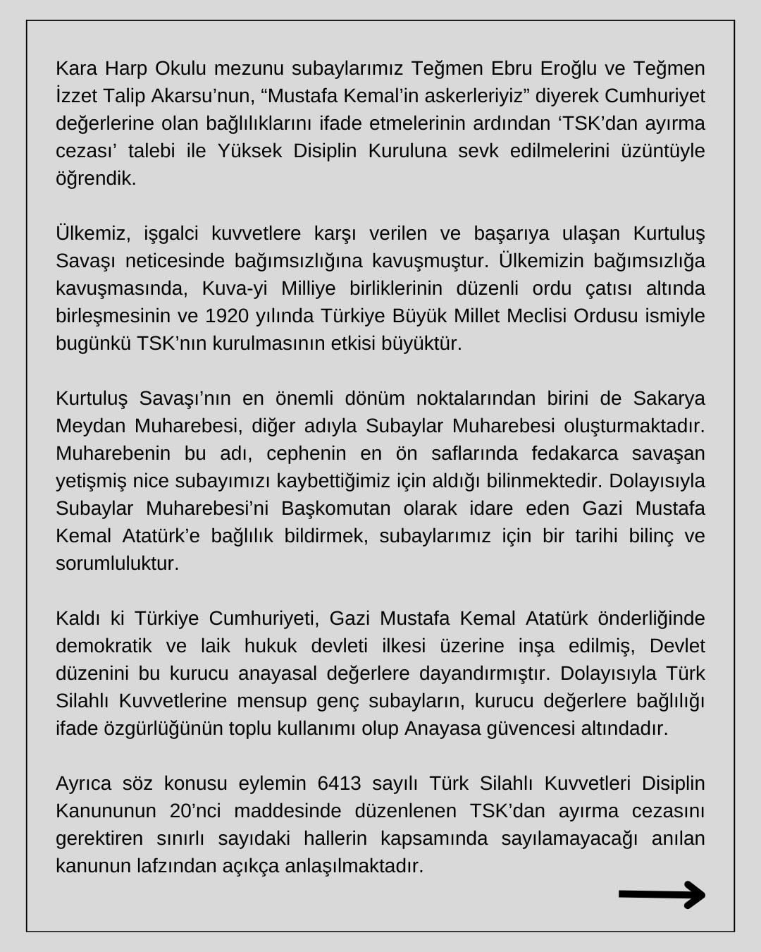 Basına ve Kamuoyuna - 1