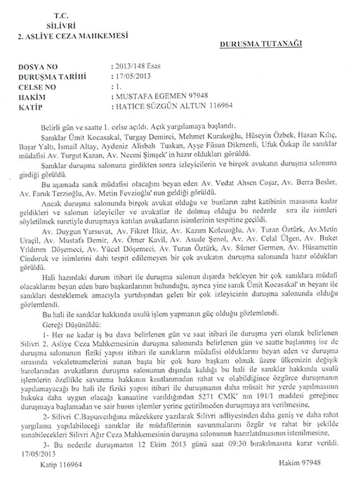 Savunma Ve Baro Yargılanıyor... - 1