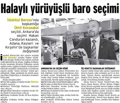 Ümit Kocasakal İstanbul Barosu Başkanlığına Yeniden Seçildi 

 - 409