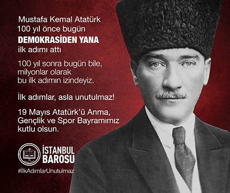 19 Mayıs Atatürk'ü Anma, Gençlik ve Spor Bayramımız Kutlu Olsun 
