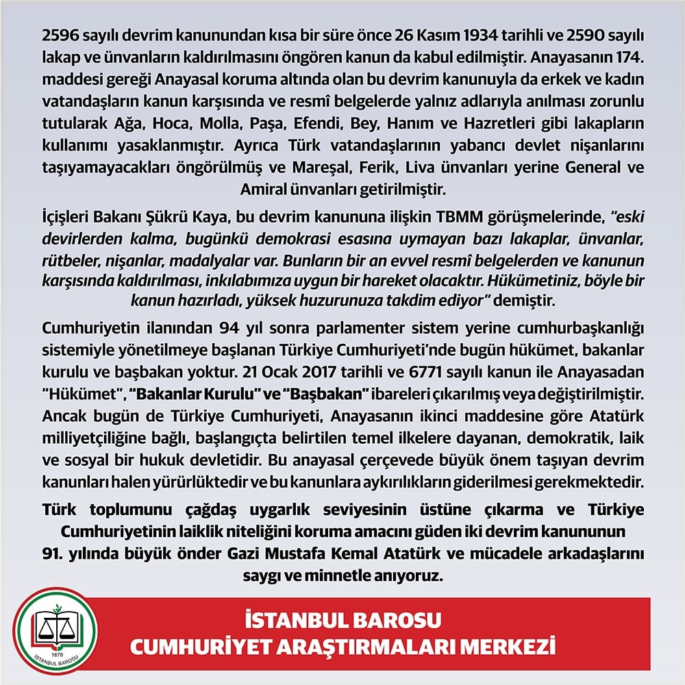 Bazı Kisvelerin Giyilemeyeceğine Dair Kanun - 1