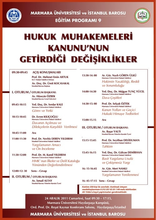 Hukuk Muhakemeleri Kanununun Getirdiği Değişiklikler
 - 1