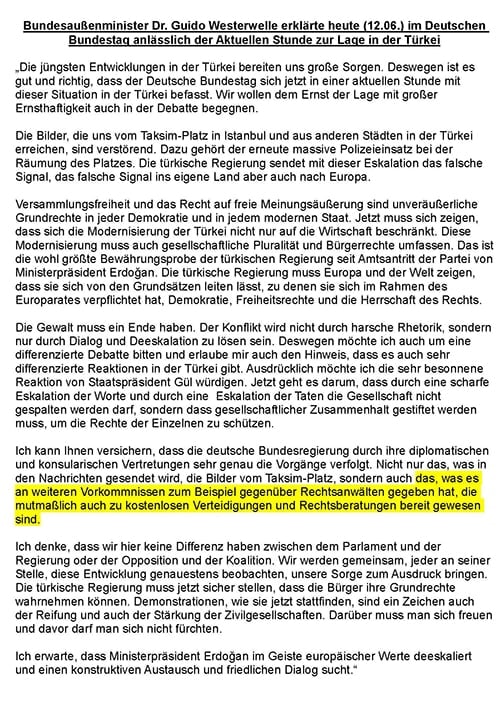 Alman Federal Meclisi’Nde Türkiye - 1