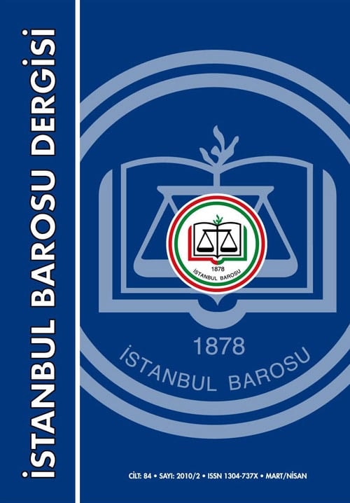 İstanbul Barosu Dergisi 2010/2 Mart Nisan Sayısı Çıktı - 1