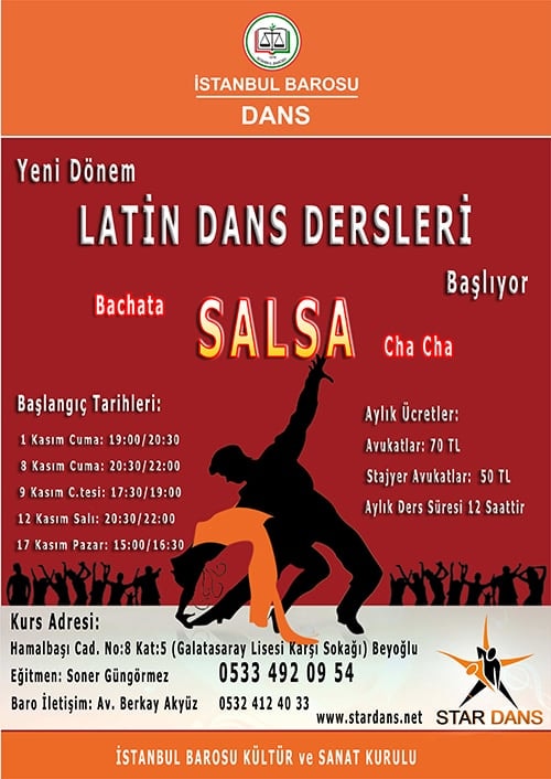 Yeni Dönem Latin Dans Dersleri Başlıyor

 - 1