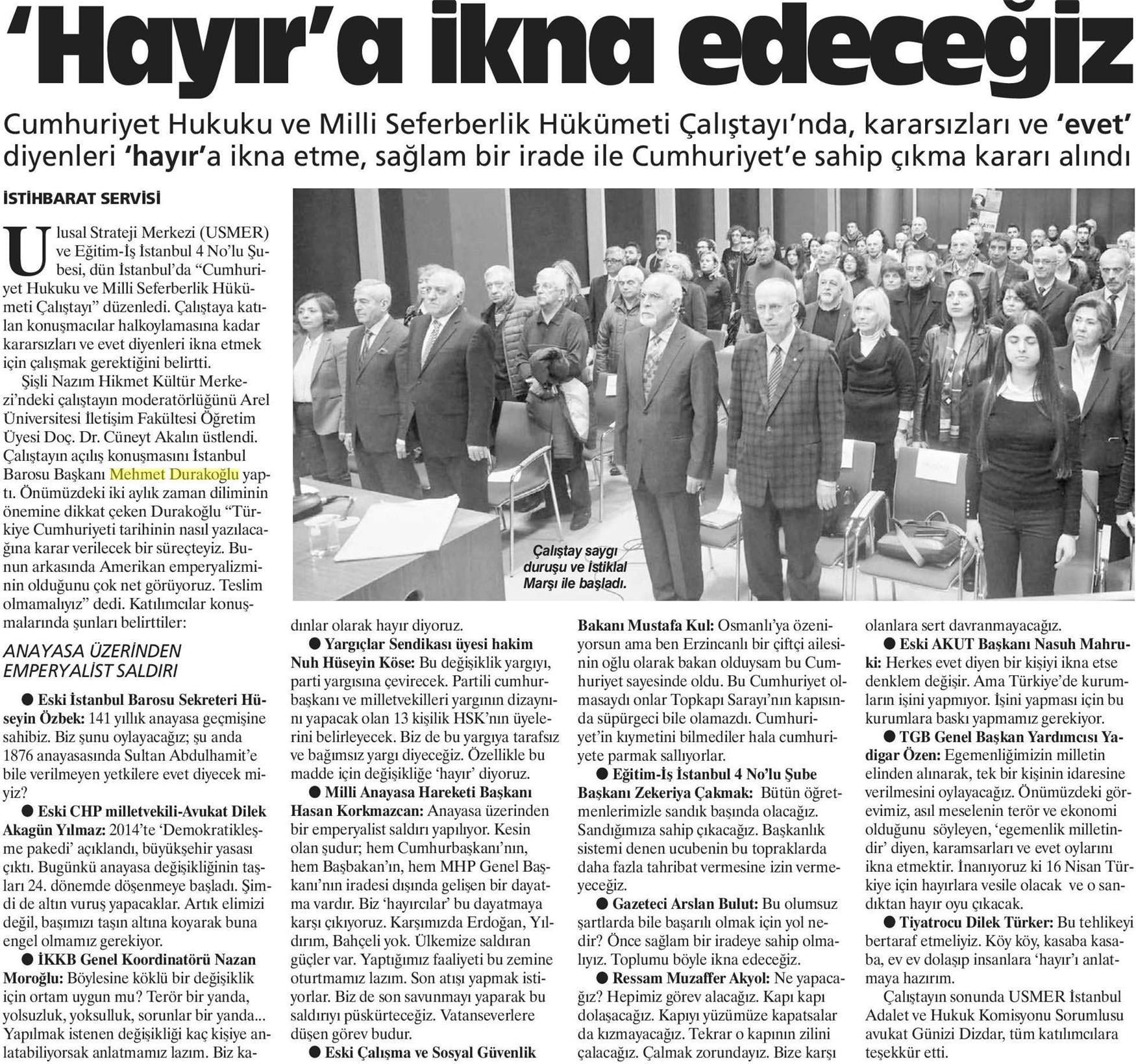 Referandum Sürecinde İstanbul Barosu - 1