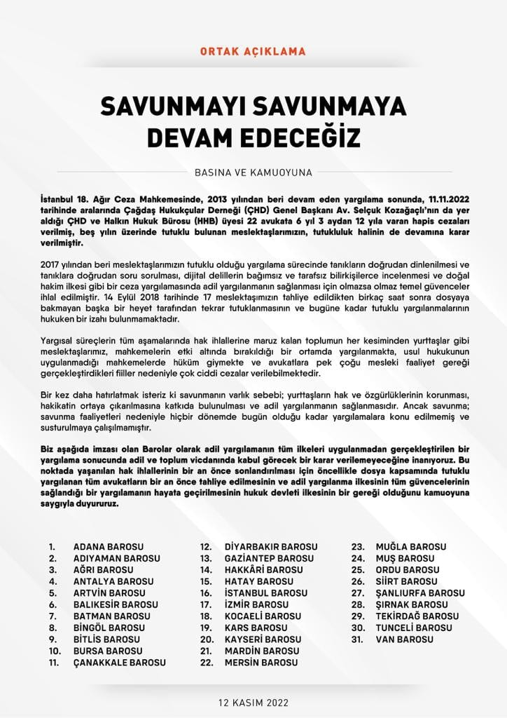 Savunmayı Savunmaya Devam Edeceğiz