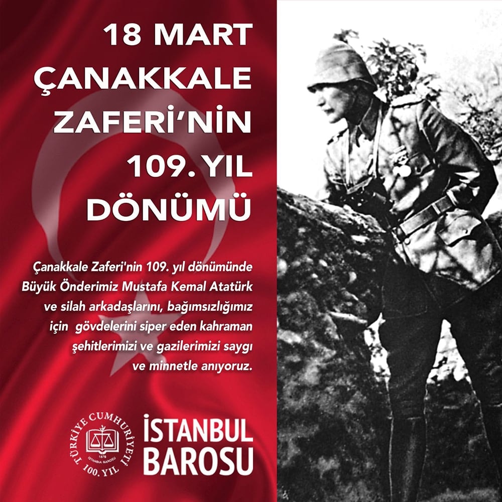 18 Mart Çanakkale Zaferi'nin 109. Yıl Dönümü