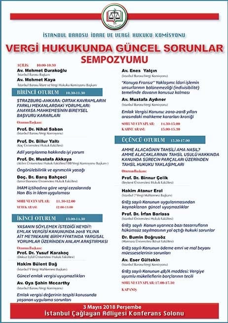 Vergi Hukukunda Güncel Sorunlar Sempozyumu