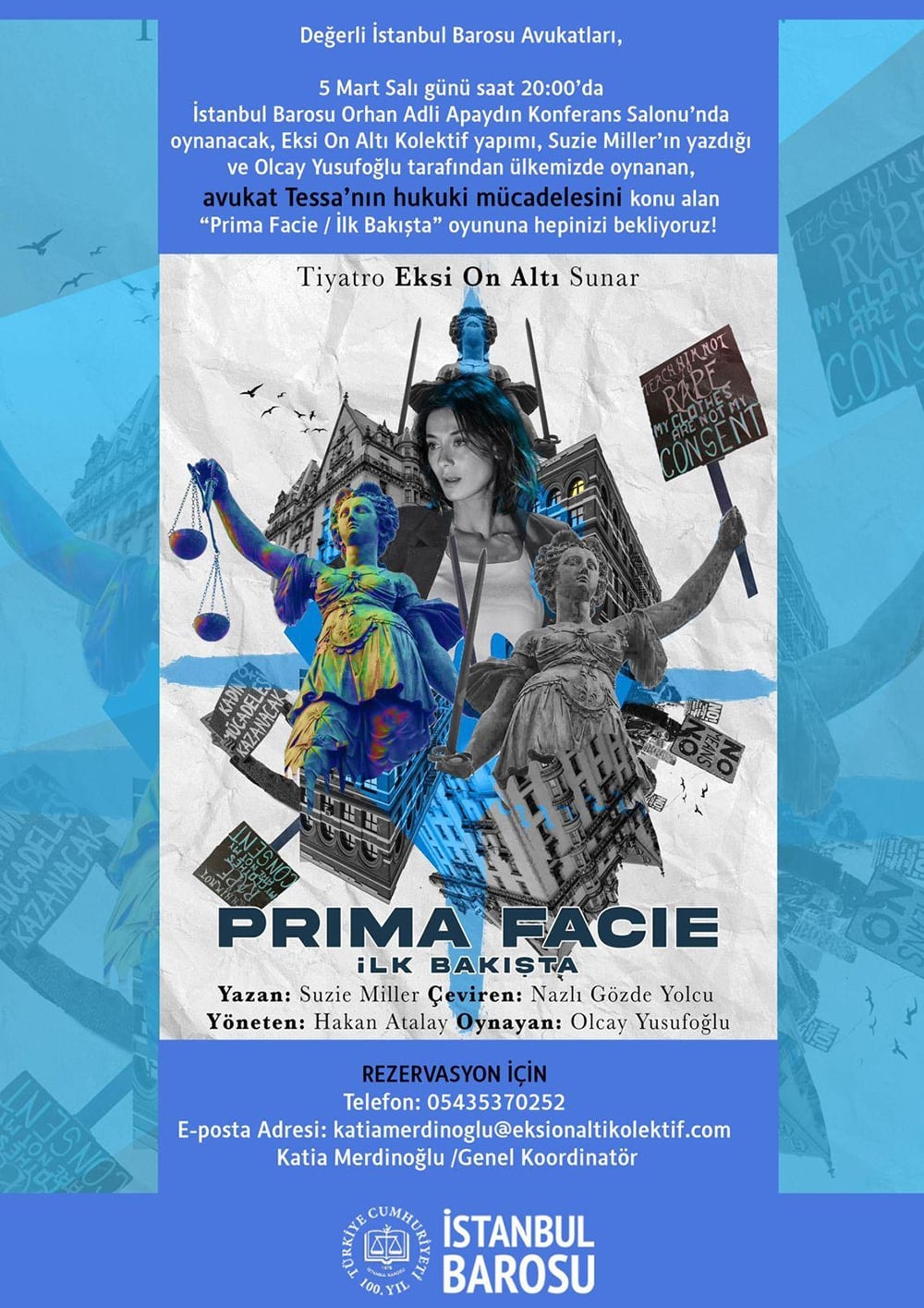 "Prima Facie / İlk Bakışta" Tiyatro Oyunu