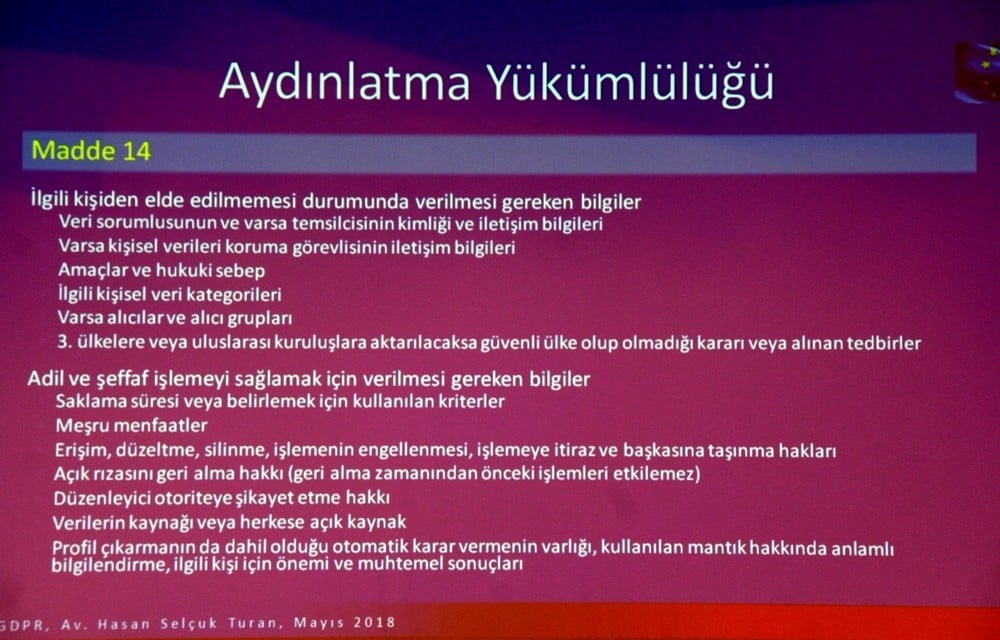 Avrupa Genel Veri Koruma Tüzüğü ve KVKK - 62