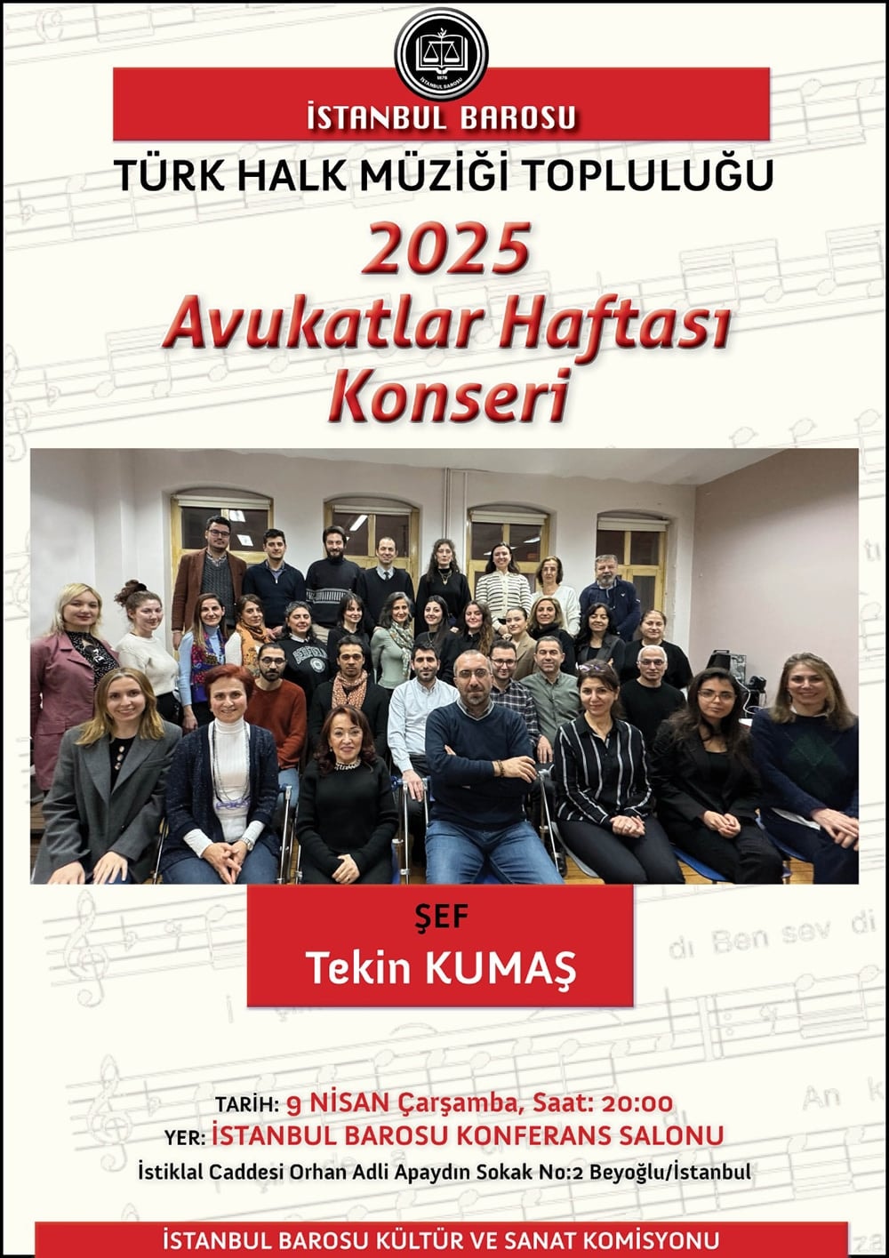 Türk Halk Müziği Topluluğu 2025 Avukatlar Haftası Konseri