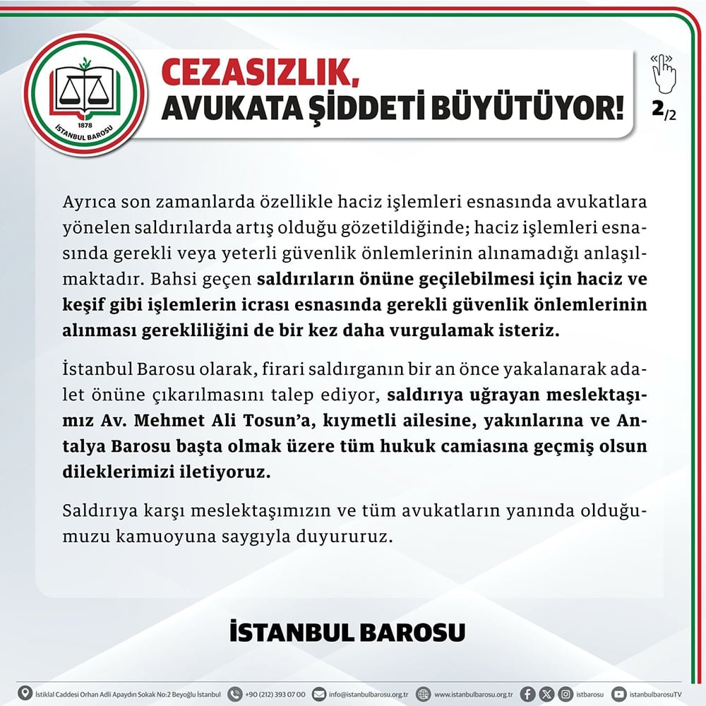 Cezasızlık, Avukata Şiddeti Büyütüyor! - 2