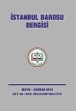 İstanbul Barosu Dergisi 2014-3 Mayıs-Haziran Sayısı Çıktı

