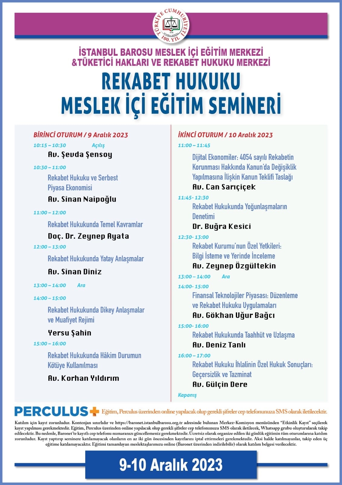 Rekabet Hukuku Meslek İçi Eğitim Semineri