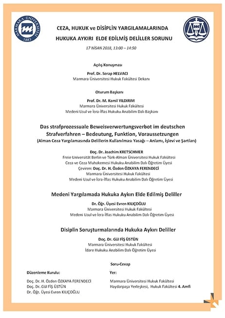 Ceza, Hukuk ve Disiplin Yargılamalarında Hukuka Aykırı Elde Edilmiş Deliller Sorunu