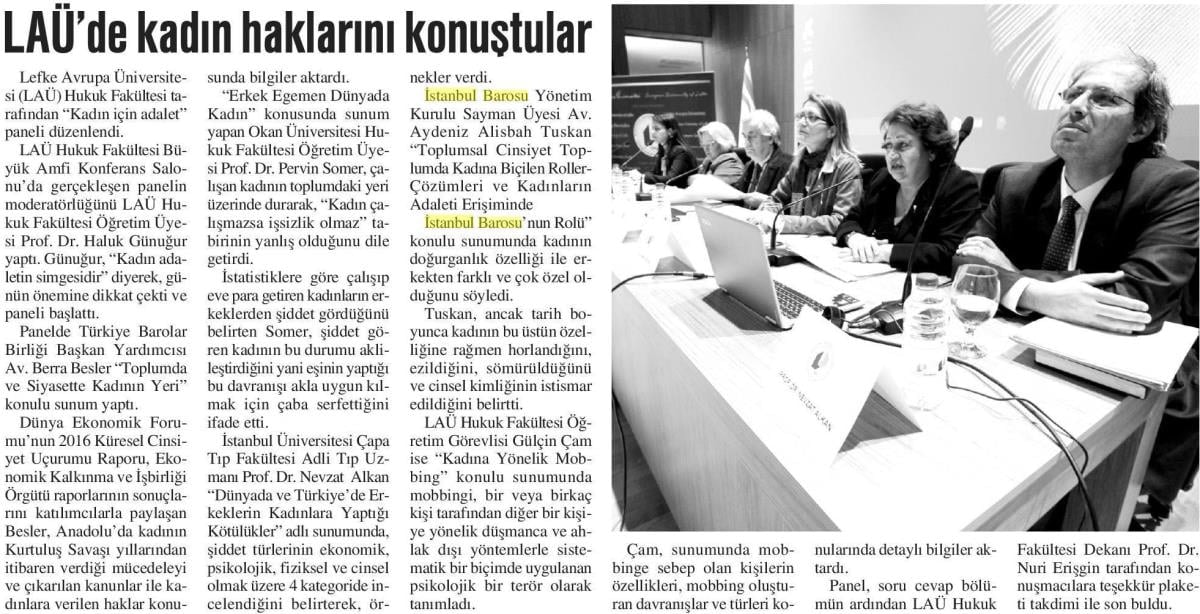 Lefke Avrupa Üniversitesinde “Kadın İçin Adalet" Paneli Düzenlendi - 6