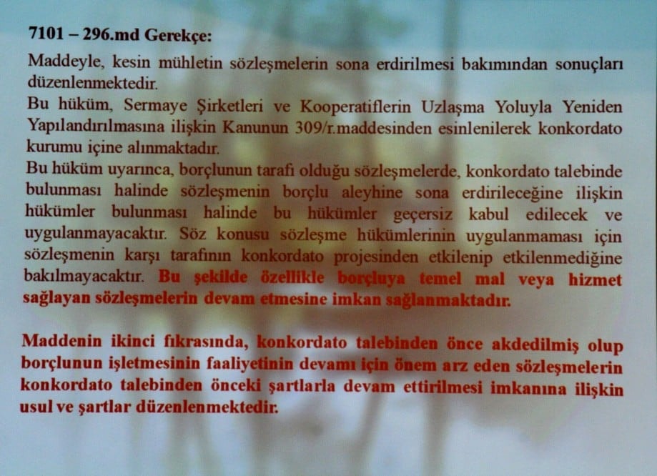 Konkordato Uygulamasında Karşılaşılan Sorunlar - 49