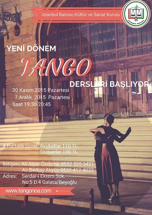 Yeni Dönem Tango Dersleri Başlıyor
