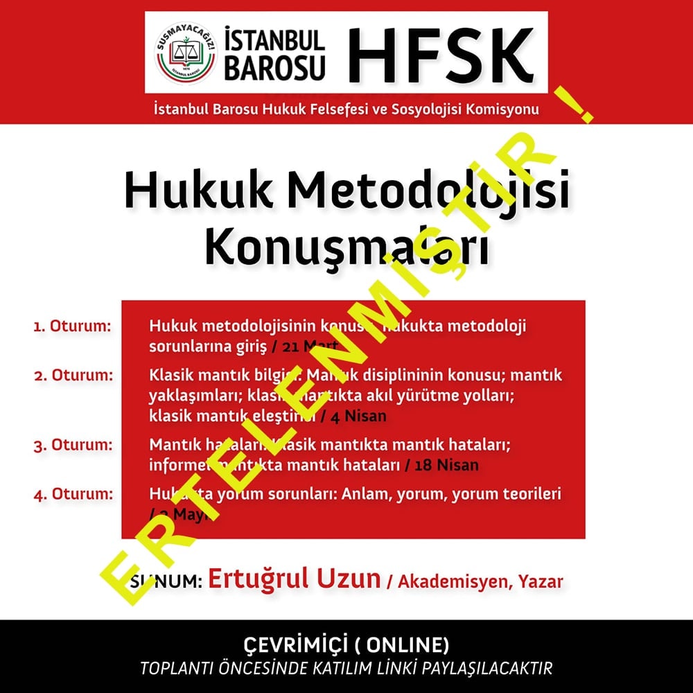 Hukuk Metedolojisi Konuşmaları