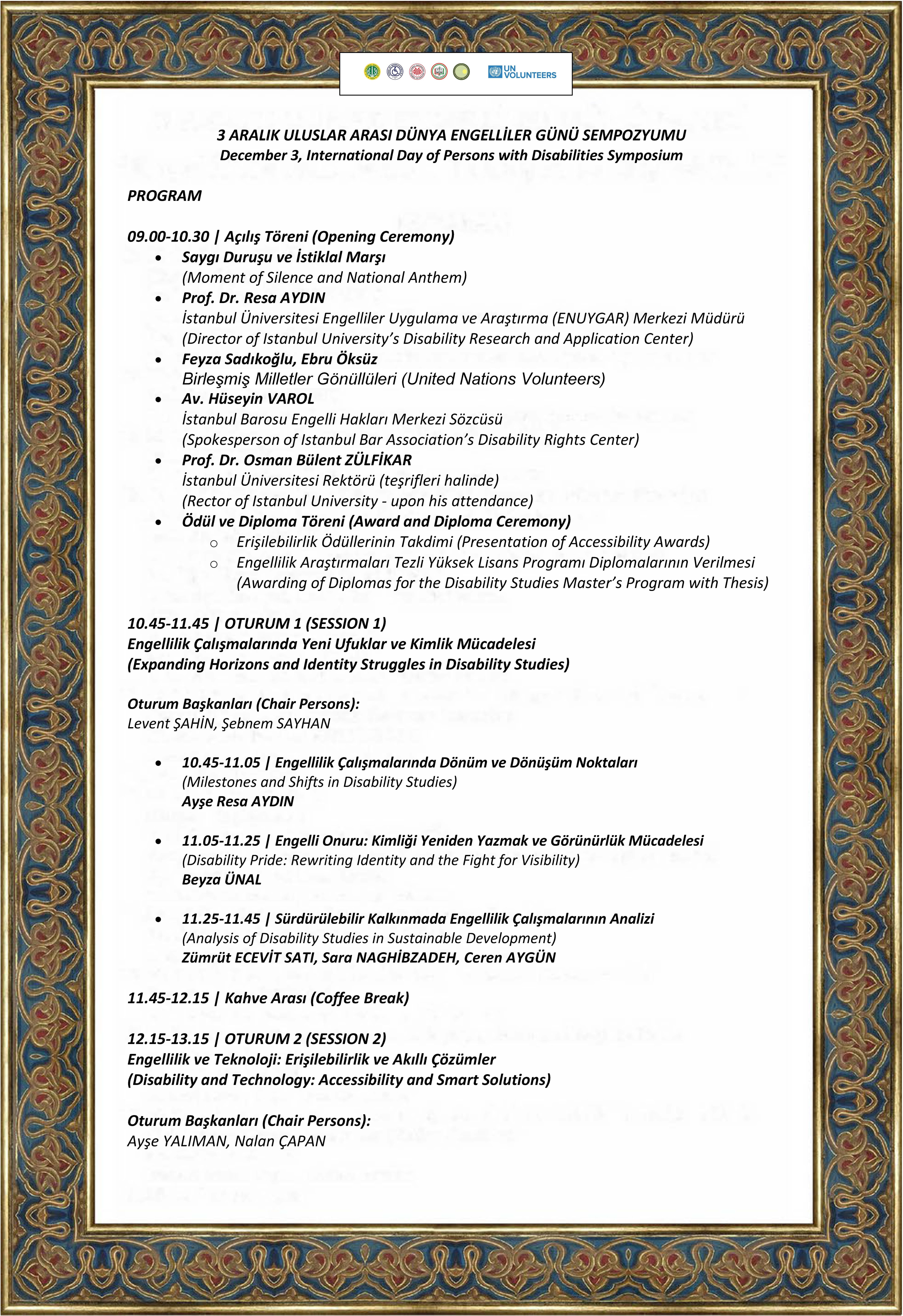 Engellilikte Güncel Yaklaşımlar: Teknoloji, Politika ve Uygulamalar Arasında Köprü Kurmak" - 2