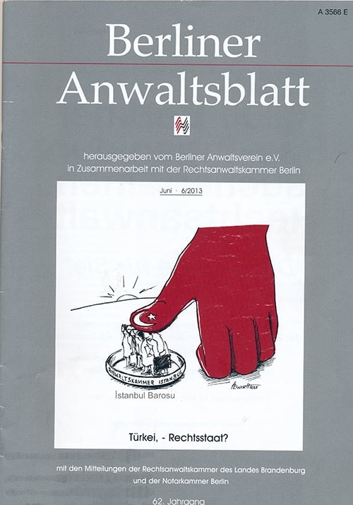 Berlin Barosu Bülteninde “Türkiye’De Avukatlık”

 - 1