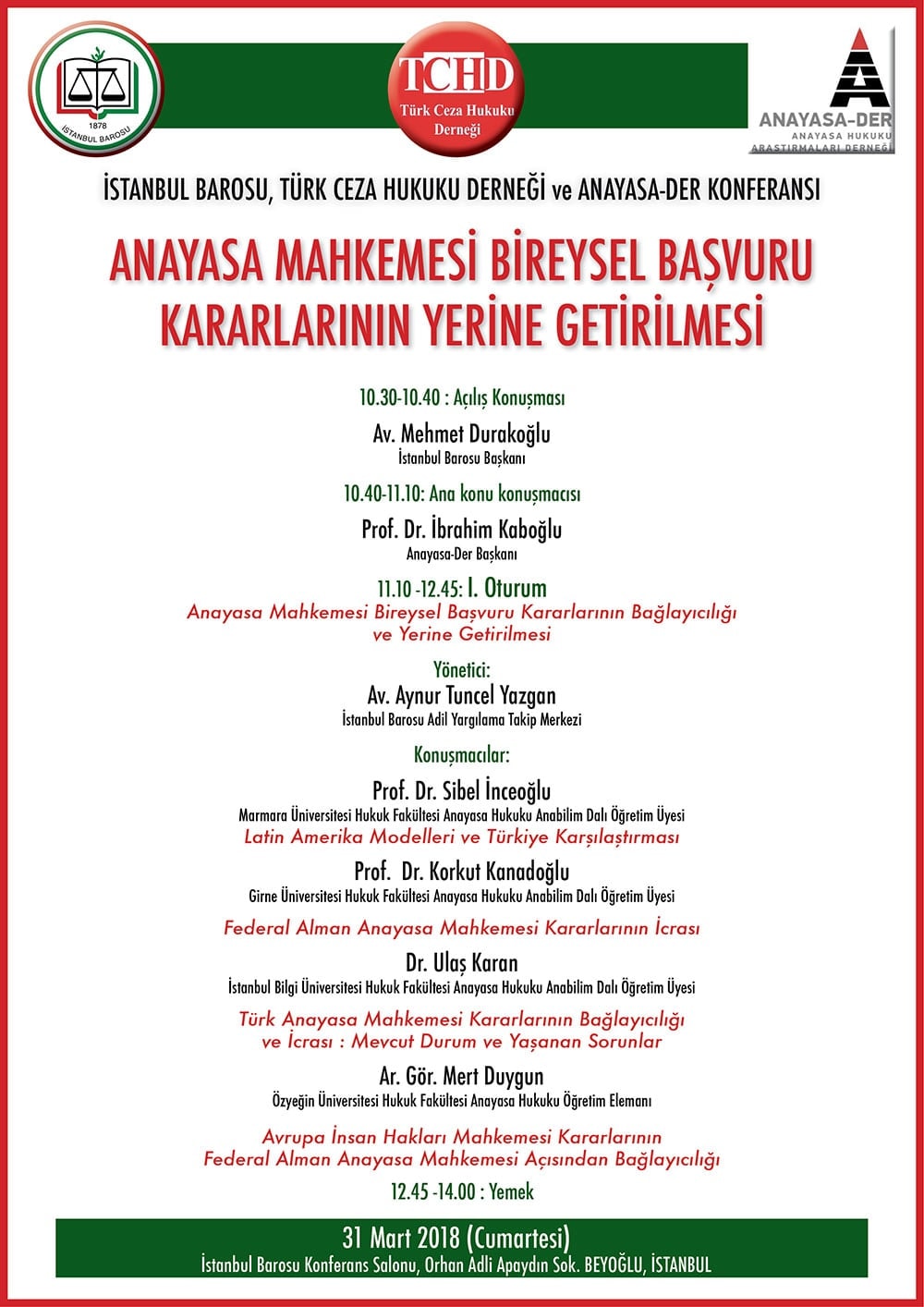 Anayasa Mahkemesi Bireysel Başvuru Kararlarının Yerine Getirilmesi - 1