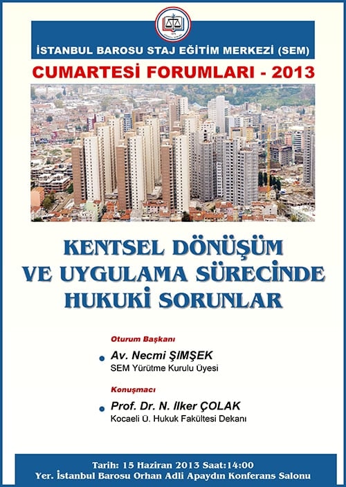 Kentsel Dönüşüm Ve Uygulama Sürecinde Hukuki Sorunlar

 - 1