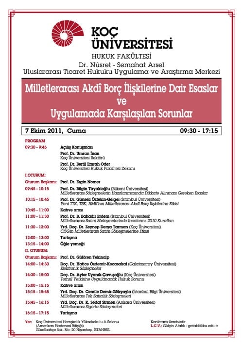 Milletlerarası Akdi Borç İlişkilerine Dair Esaslar Ve
Uygulamada Karşılaşılan Sorunlar - 1