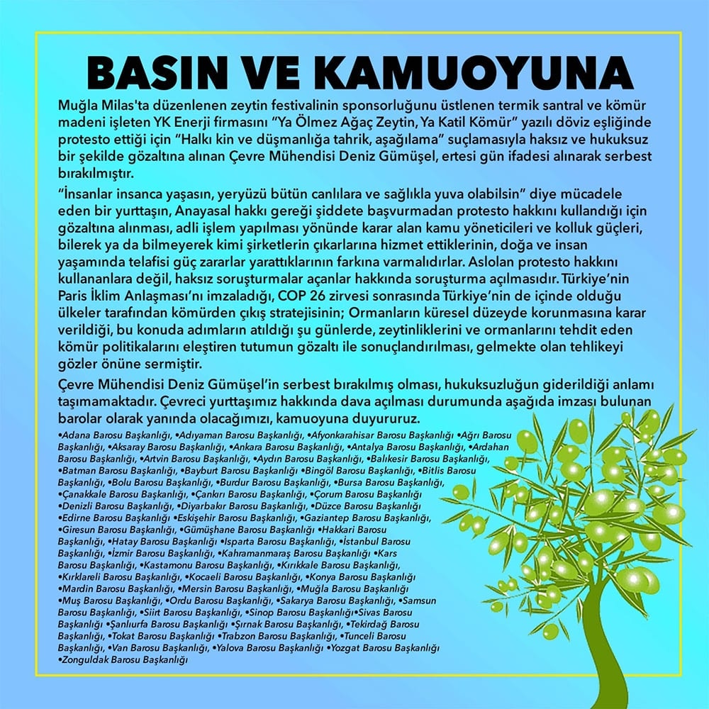Basına ve Kamuoyuna