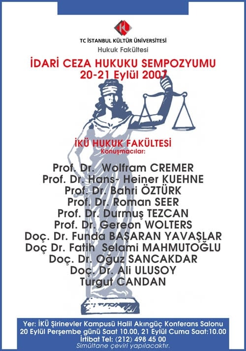 Kültür Üniversitesi "İdari Ceza Hukuku" Sempozyumu - 2