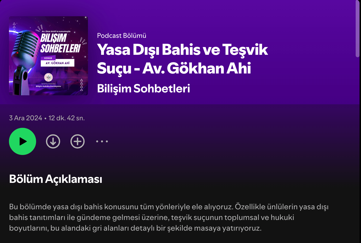 Bilişim Sohbetleri Bölüm #5 Av. Gökhan Ahi Yasa Dışı Bahis ve Teşvik Suçu