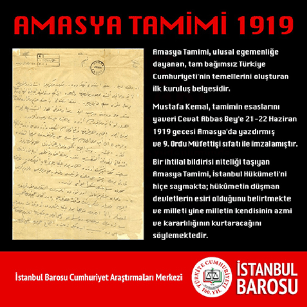 Amasya Genelgesi’nin 104. Yıl Dönümü