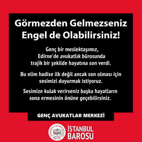 Genç Bir Meslektaşımız Daha İntihar Etti!