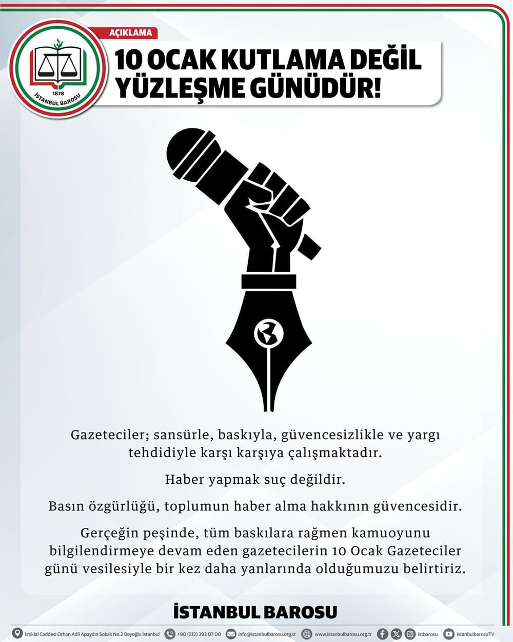 10 Ocak Kutlama Değil Yüzleşme Günüdür!