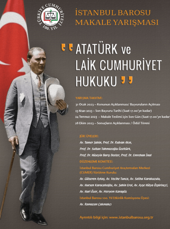 "Atatürk ve Laik Cumhuriyet Hukuku" Konulu Makale Yarışması