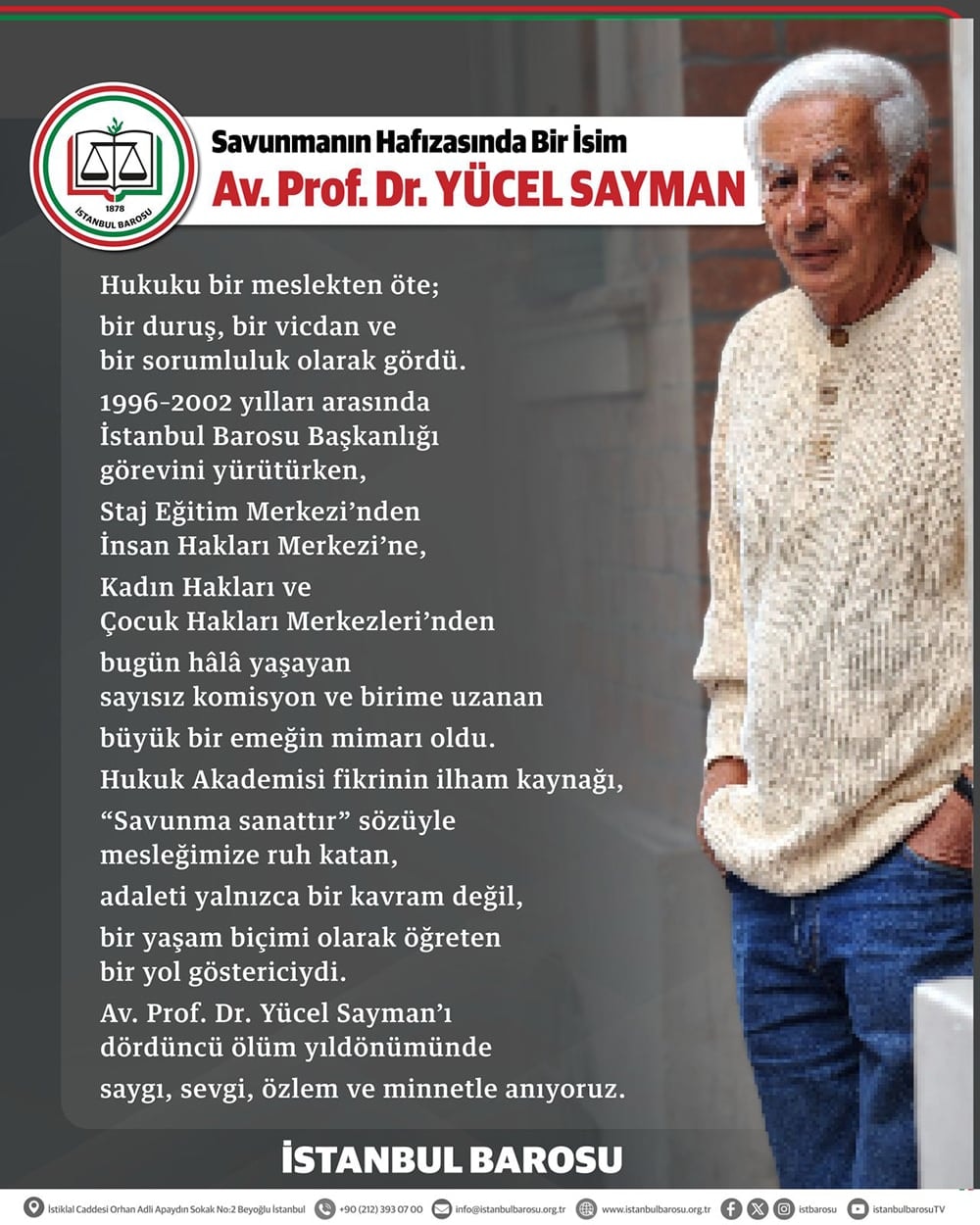 Savunmanın Hafızasında Bir İsim: Av. Prof. Dr. Yücel Sayman