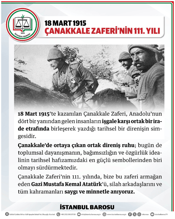 18 Mart 1915 Çanakkale Zaferi’nin 111. Yılı