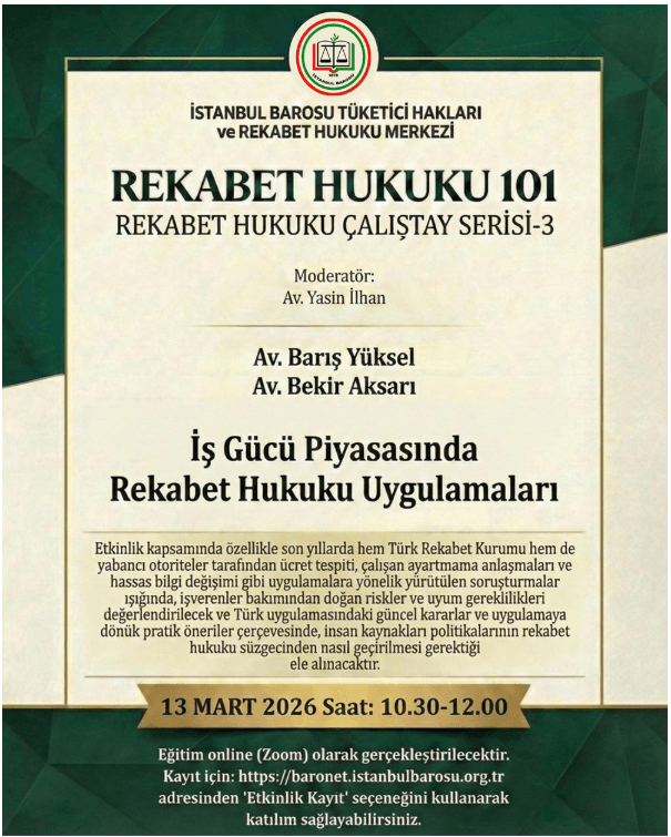 Rekabet Hukuku Çalıştay Serisi-3