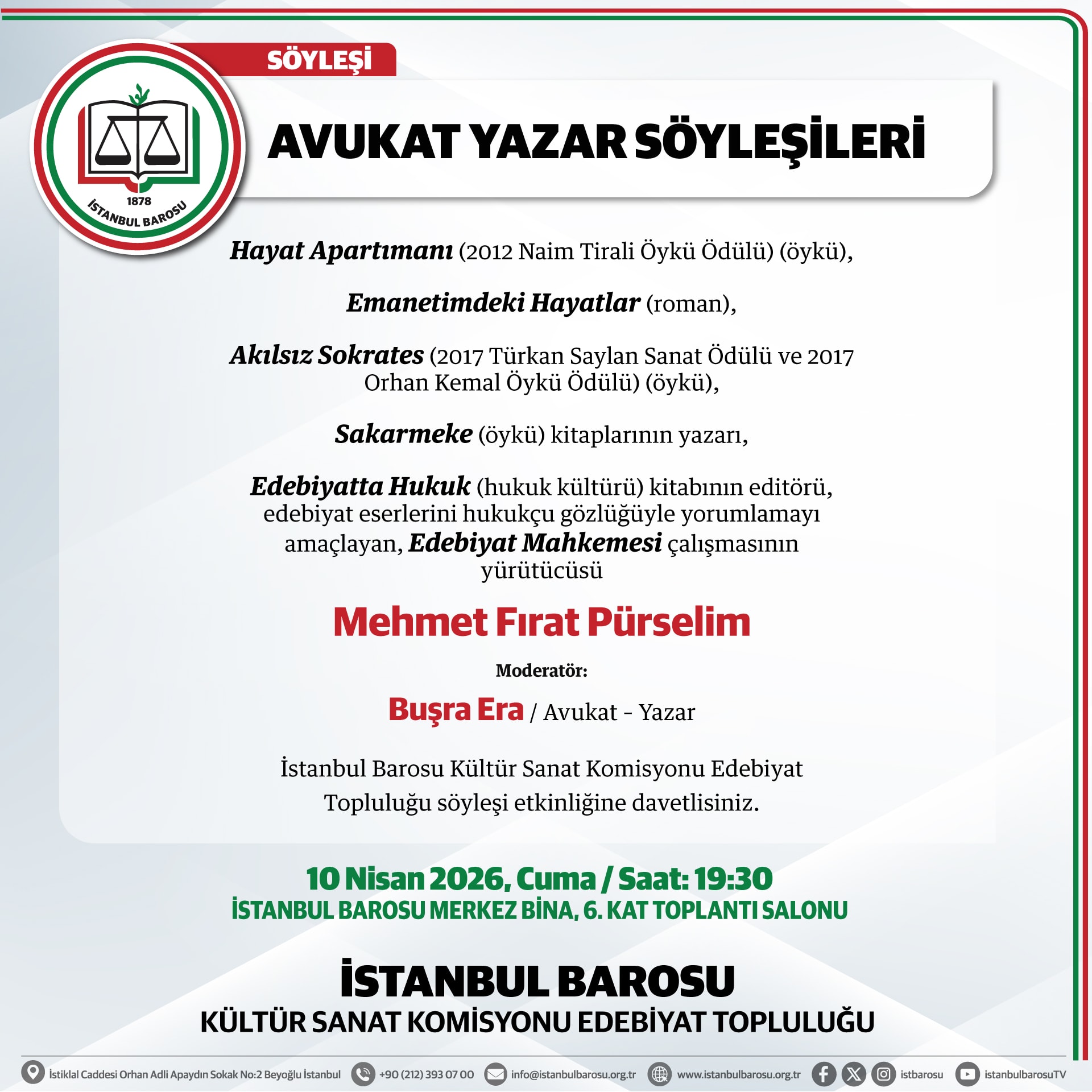AVUKAT YAZAR SÖYLEŞİLERİ