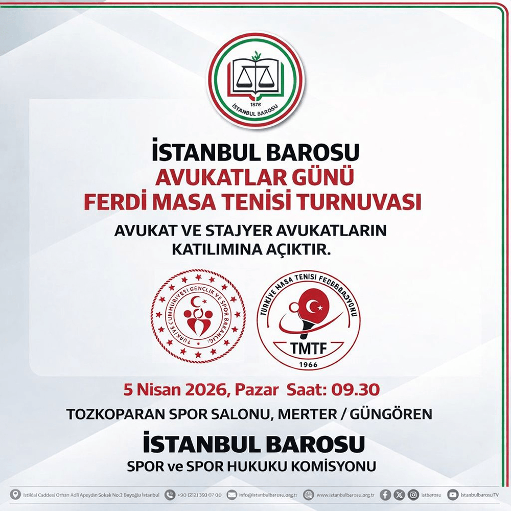 Avukatlar Günü Ferdi Masa Tenisi Turnuvası