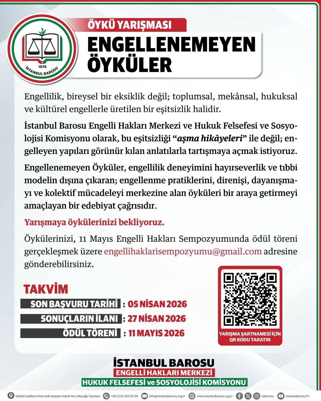 Engellenemeyen Öyküler - Öykü Yarışması