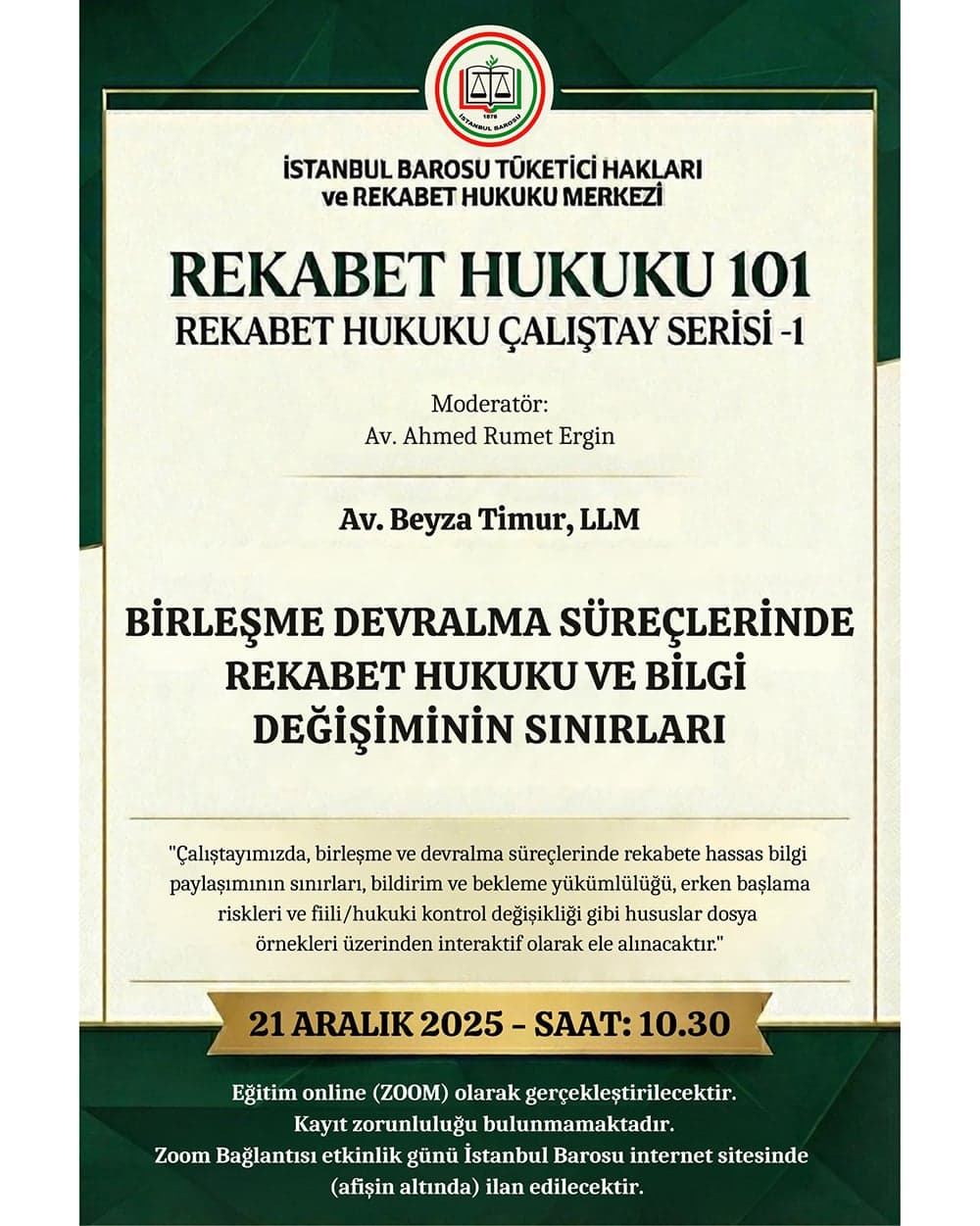 Birleşme Devralma Süreçlerinde Rekabet Hukuku ve Bilgi Değişiminin Sınırları
