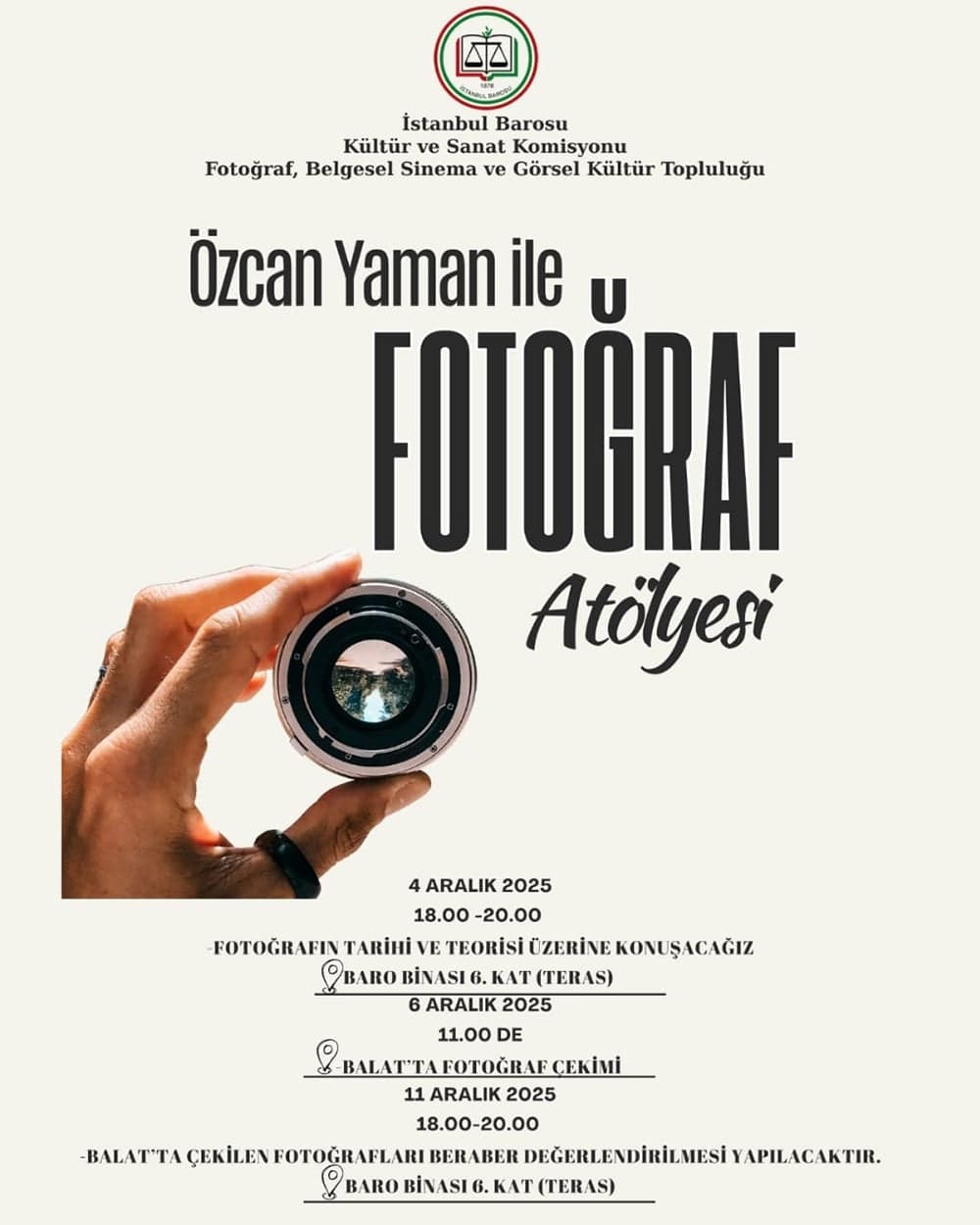 Özcan Yaman ile Fotoğraf Atölyesi