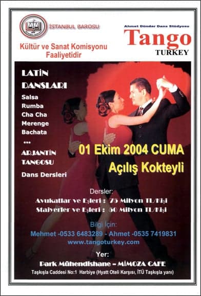 Latin Dansları Ve Tango Dersleri Başladı
