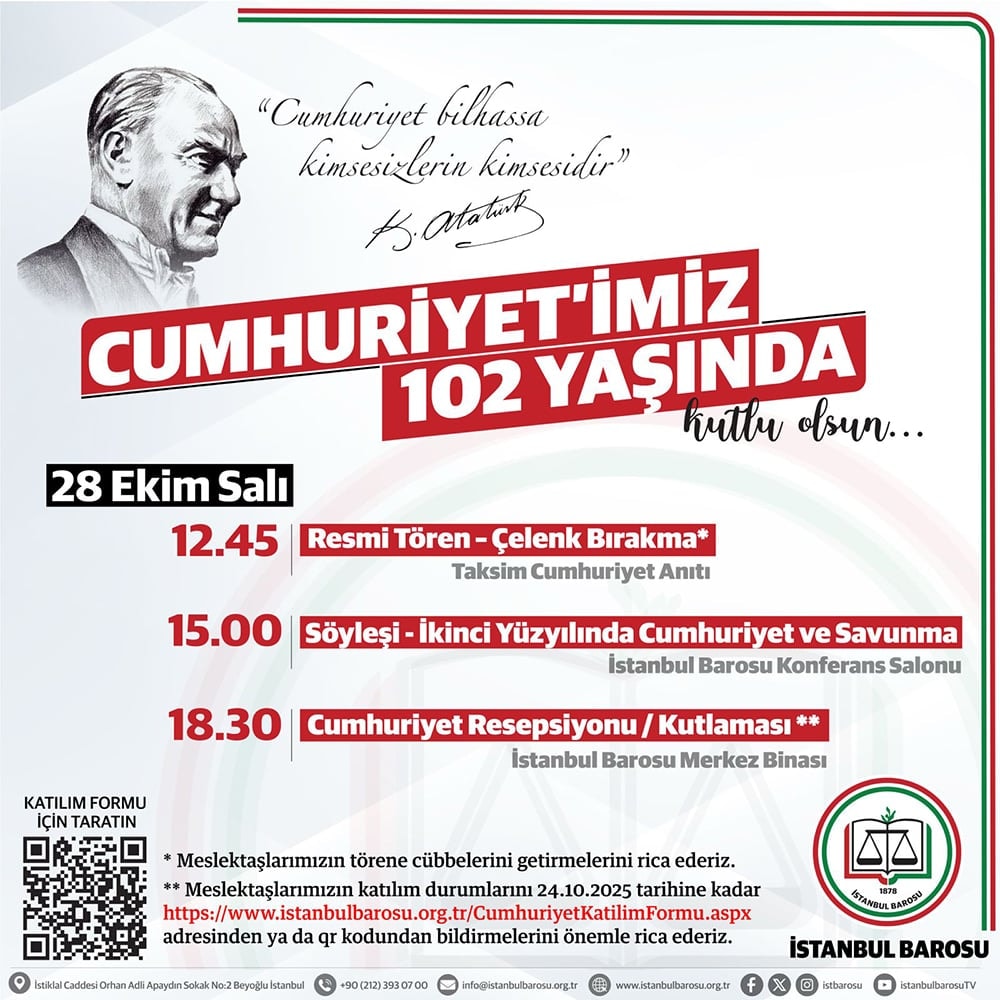 Cumhuriyet’imiz 102 Yaşında!